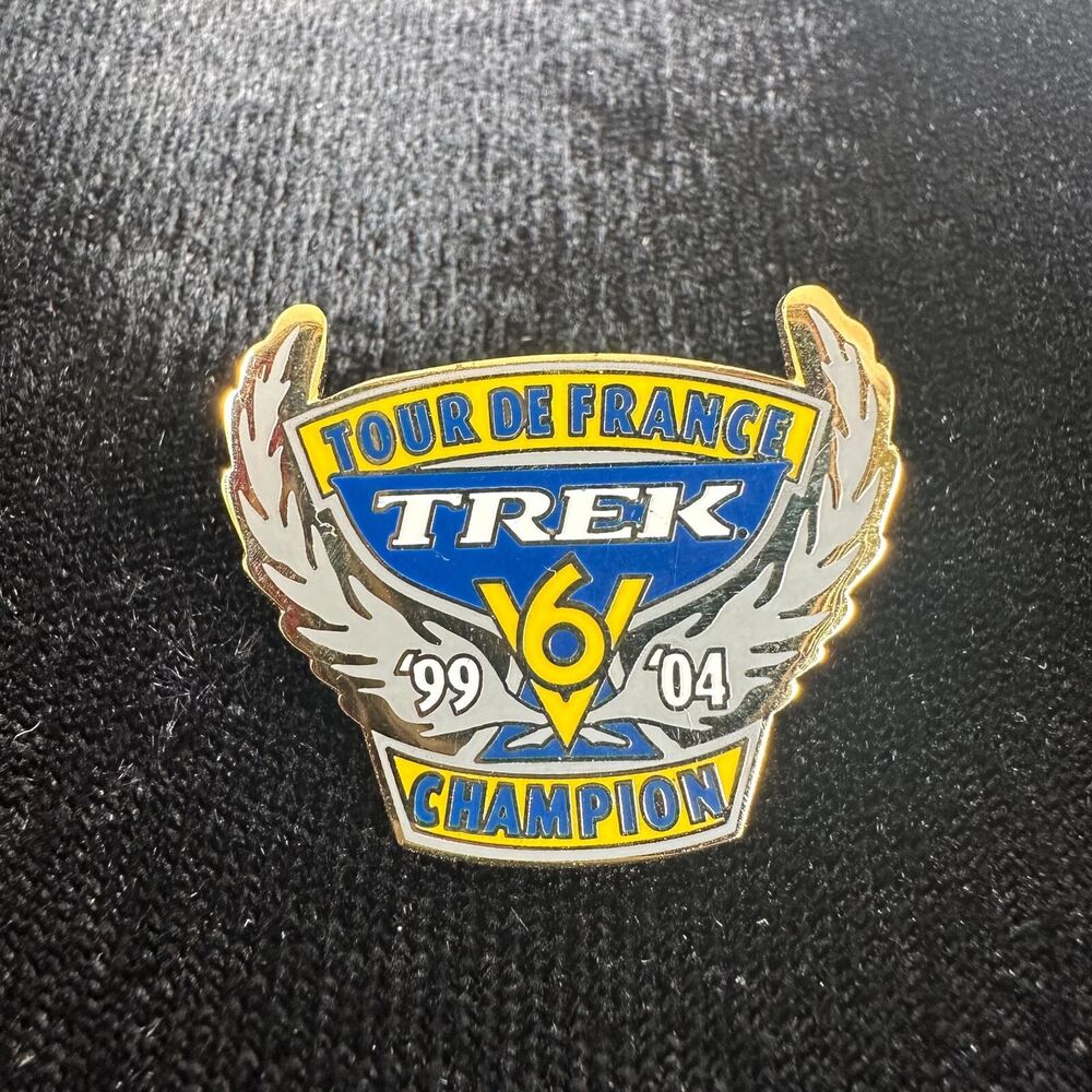 Tour De France Trek 6 Enamel Lapel Pin '99 '04 Champion Cycling Collectible